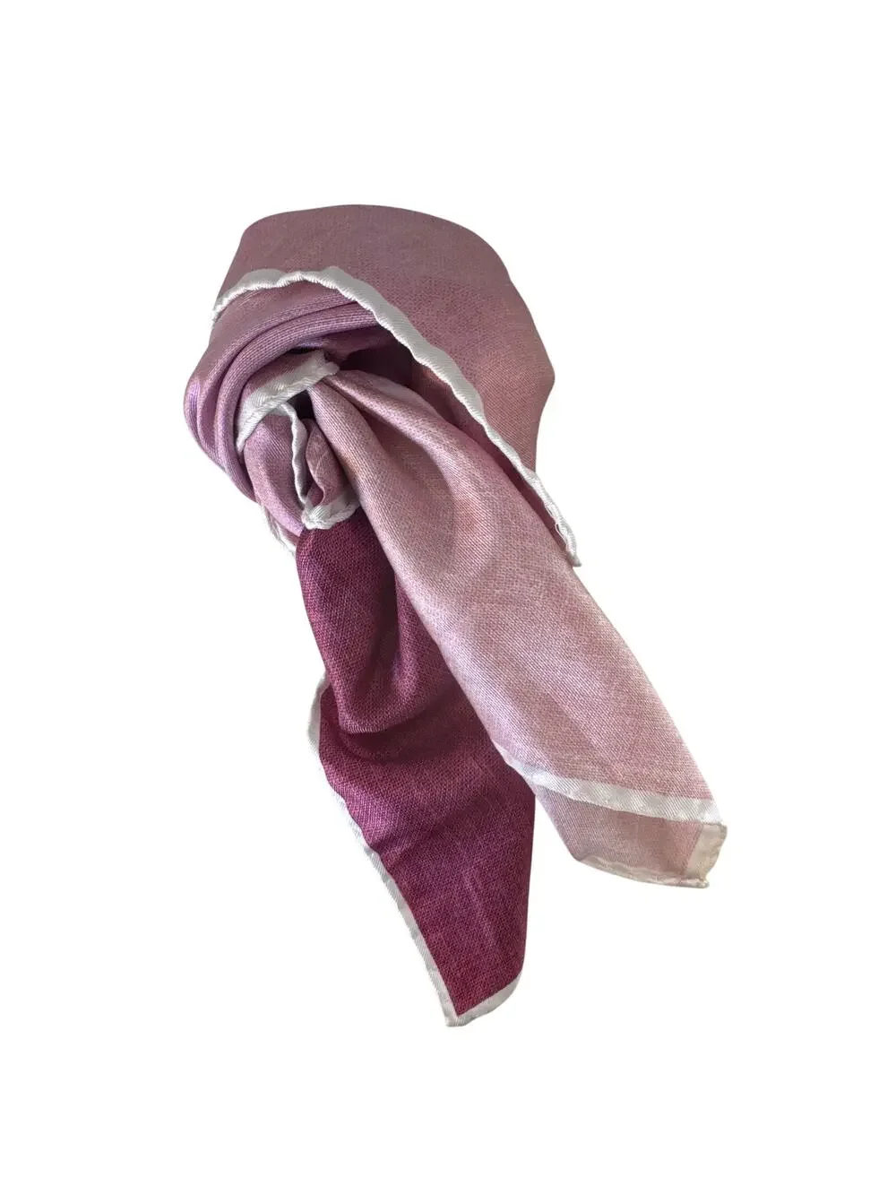 100% Silk Pink Square Scarf Italian Made Small Twilly Bag Scarf Y2K New Preppy